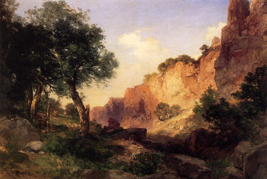 Thomas Moran The Grand Canyon Hance Trail